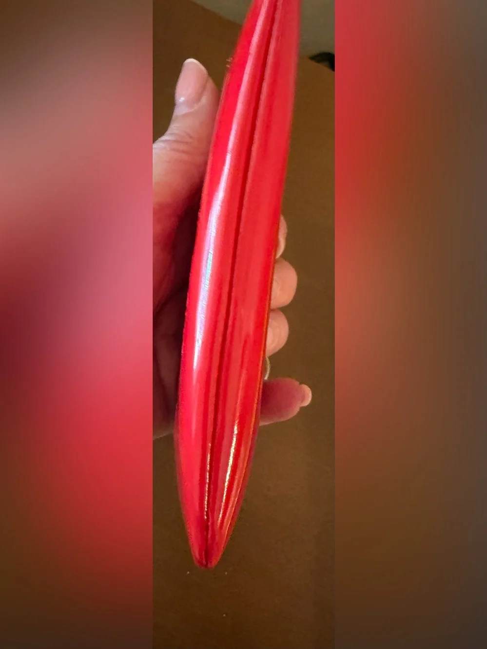 Kate Spade Bright Red Patent Leather Zip Coin Wallet